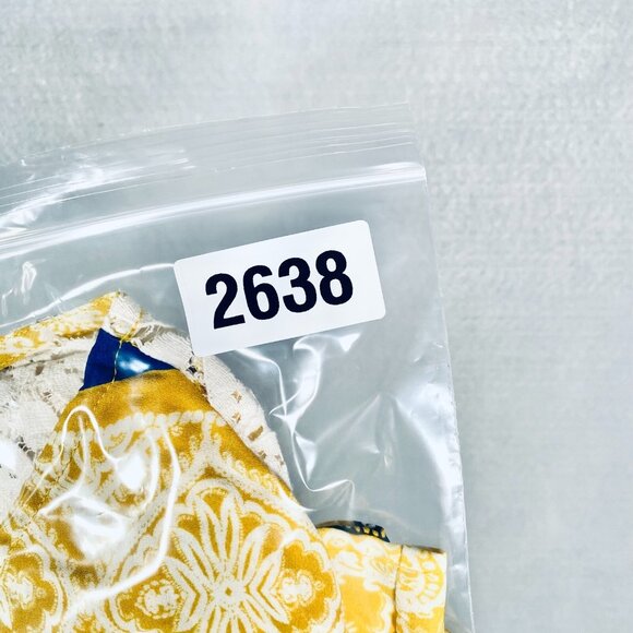 Figueroa Flower Top Womens S Yellow Stretch Leopard Print Blouse - Picture 12 of 12